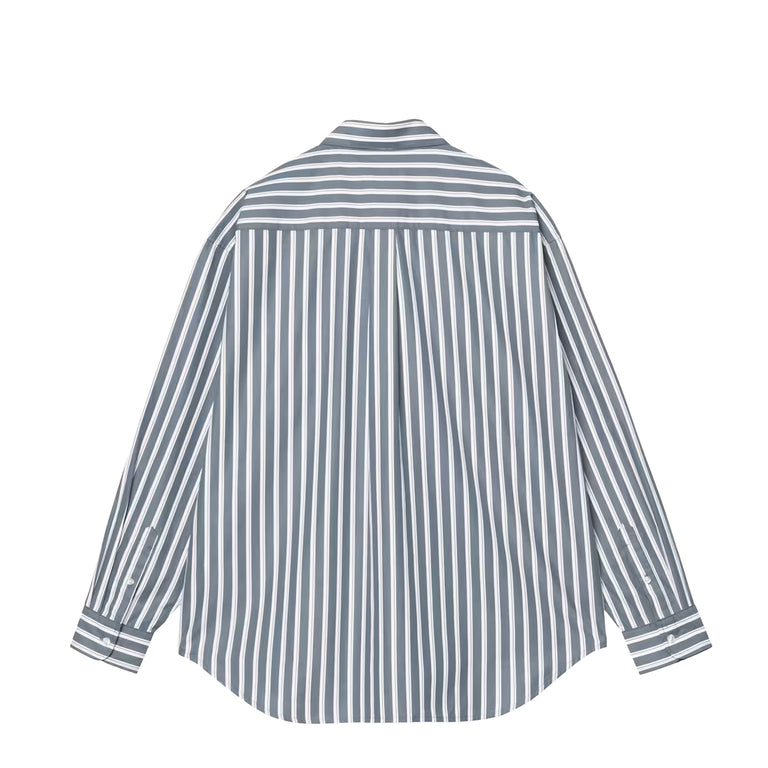 Carhartt WIP L/S Malden Shirt - M / Malden Stripe / Angelite - 2