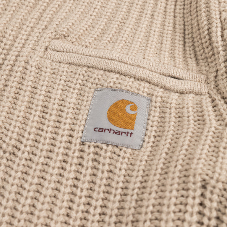 Carhartt WIP Detroit Half Zip Sweater - S / Fleur De Sel - 4