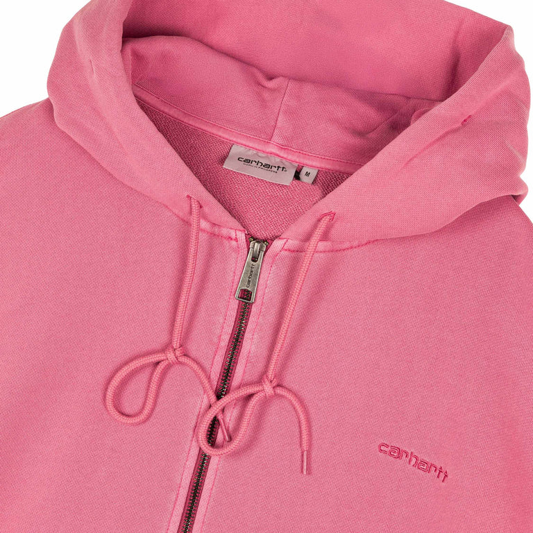 Carhartt WIP Hooded Benton Sweat Jacket - S / Primrose Garment Dyed - 3