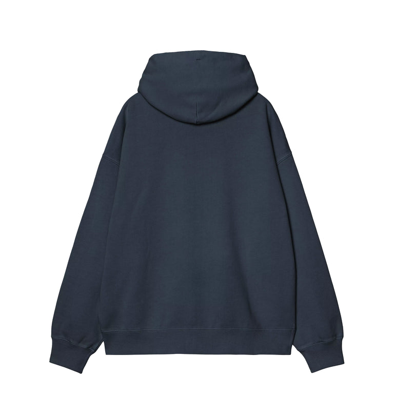 Carhartt WIP Hooded Benton Sweat Jacket - M / Carbon Garment Dyed - 2