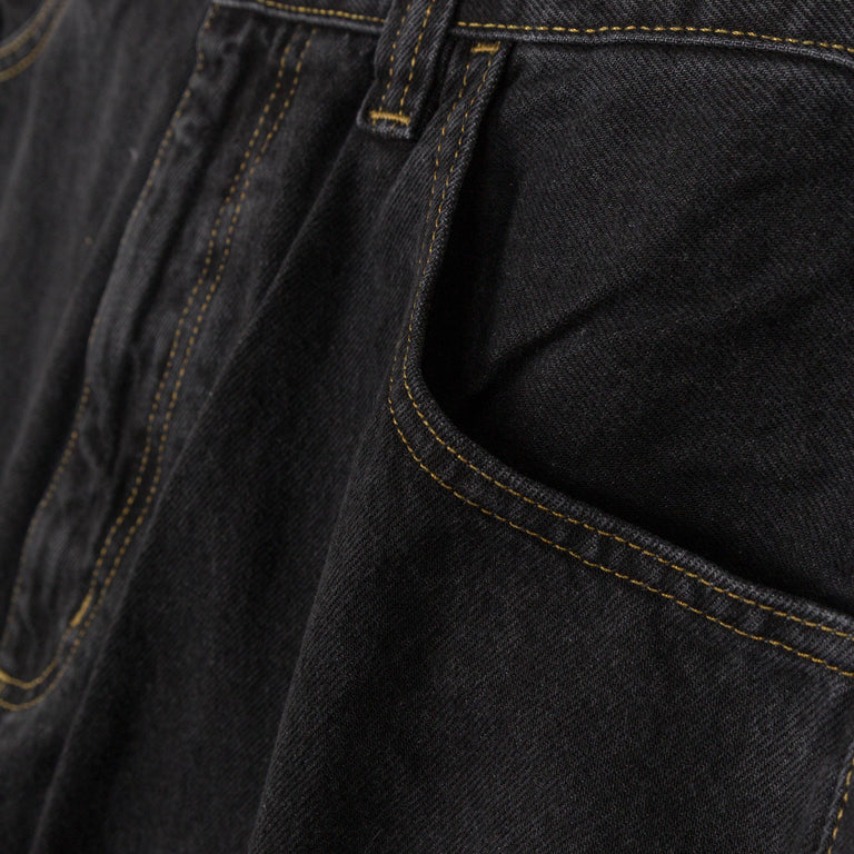 Carhartt WIP Brandon Pant - S / Black Stone Washed - 4