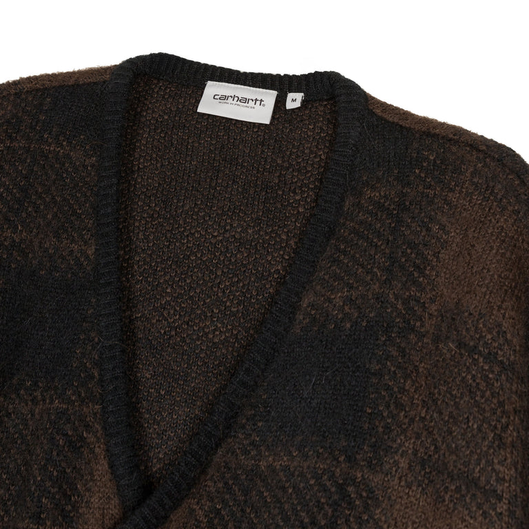 Carhartt WIP Everson Cardigan - XL / Everson Jacquard / Black - 2