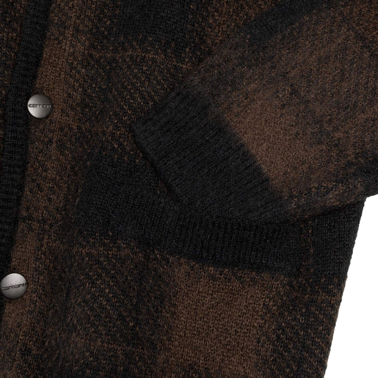 Carhartt WIP Everson Cardigan - XL / Everson Jacquard / Black - 3