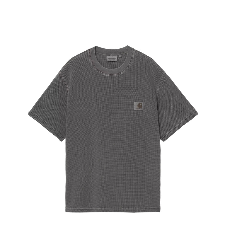 Carhartt WIP Nelson Waffle T-Shirt - M / Black Garment Dyed
