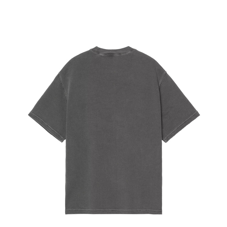 Carhartt WIP Nelson Waffle T-Shirt - M / Black Garment Dyed - 2