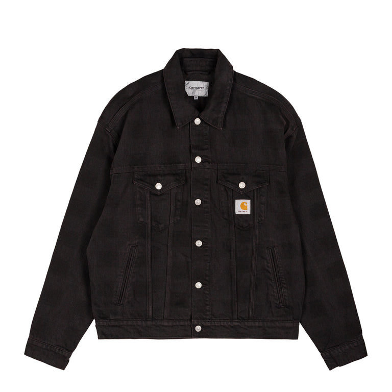 Carhartt WIP Everson Trucker Jacket - XL / Black / Palisander / Garment Dyed
