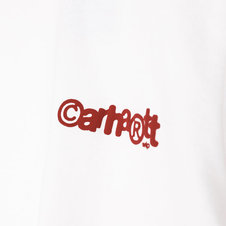 Carhartt WIP Ip Ringer T-Shirt - M / White / Red / Red - 4