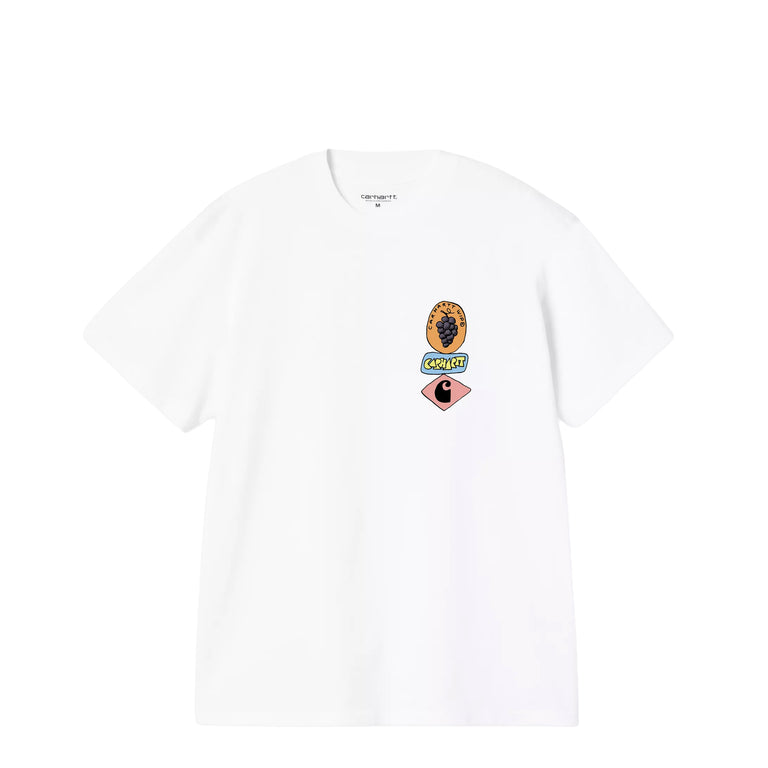 Carhartt WIP Stacked Grapes T-Shirt - L / White - 2