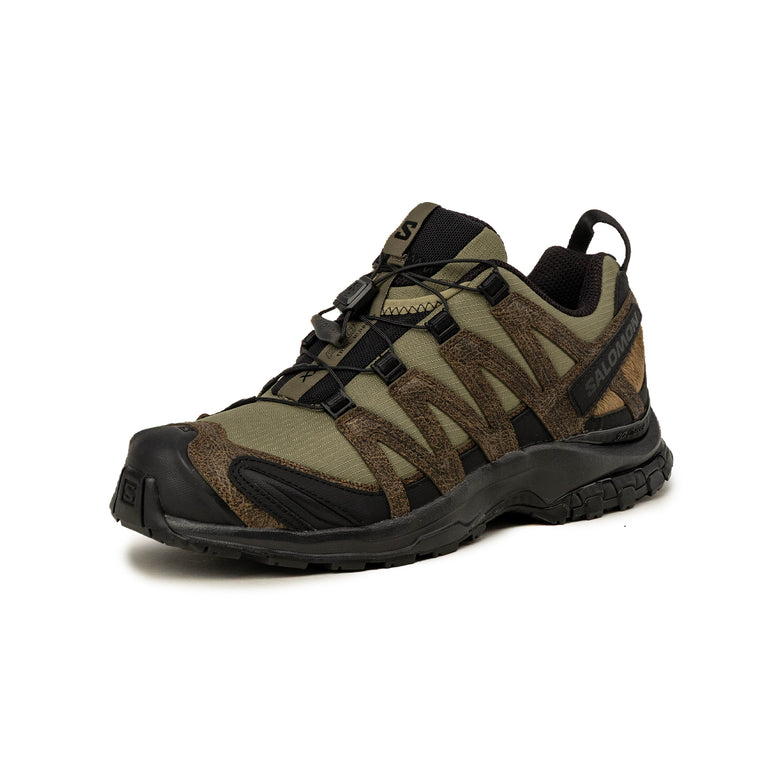 Salomon XA Pro 3D *Distressed Leather* - 45 1/3 / Dark Earth / Black / Deep Lichen Green - 5