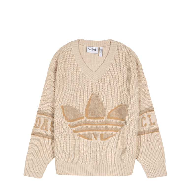 Adidas x Clot by Edison Chen SST Crochet Sweatshirt - L / Warm Sandstone - 1