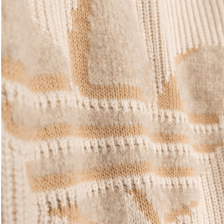Adidas x Clot by Edison Chen SST Crochet Sweatshirt - L / Warm Sandstone - 4