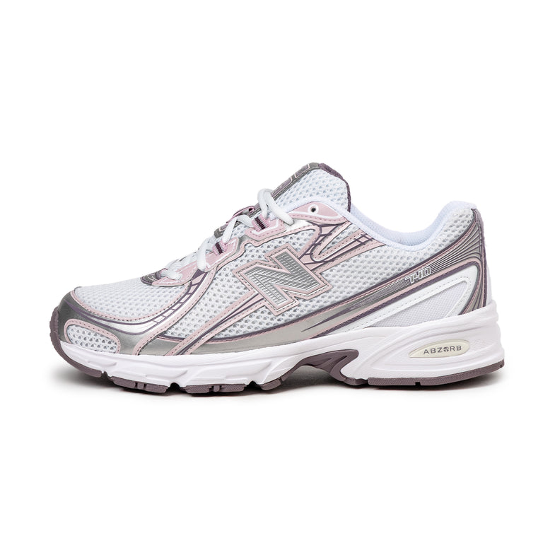 New Balance 740 - 45 / Ice Wine / White / Rose Sugar / Silver Metallic
