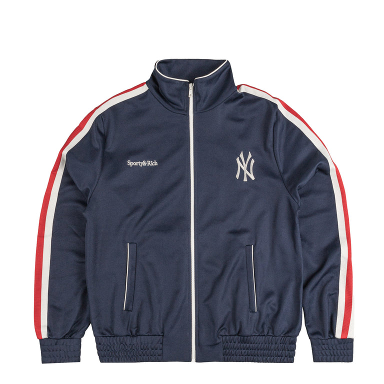 Sporty & Rich	x New York Yankees Serif Track Jacket - L / Dark Navy / White / Fire Red
