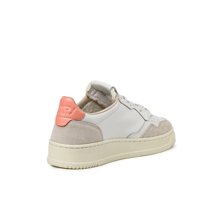 Autry Medalist W *Leather / Suede* - 37 / White / Peach Pink - 3