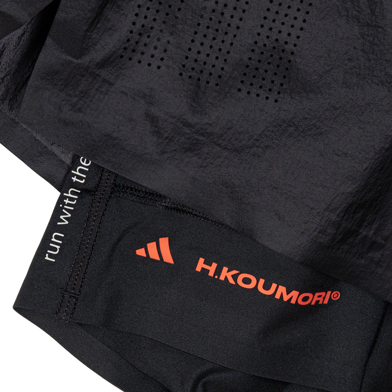 Adidas	x Hermanos Koumori Adi365 Running 2in1 Shorts - S / Black - 4