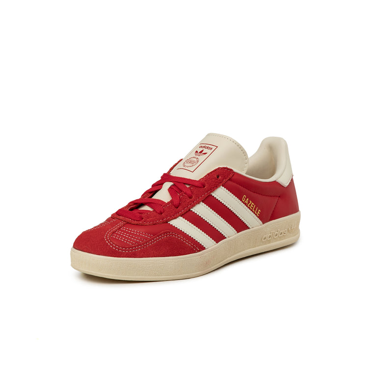 Adidas Gazelle Indoor - 45 1/3 / Beta Scarlett / Cream White / Gold Metallic - 2
