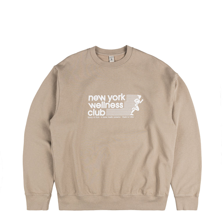 Sporty & Rich USA Wellness Club Crewneck - XXL / Elephant

