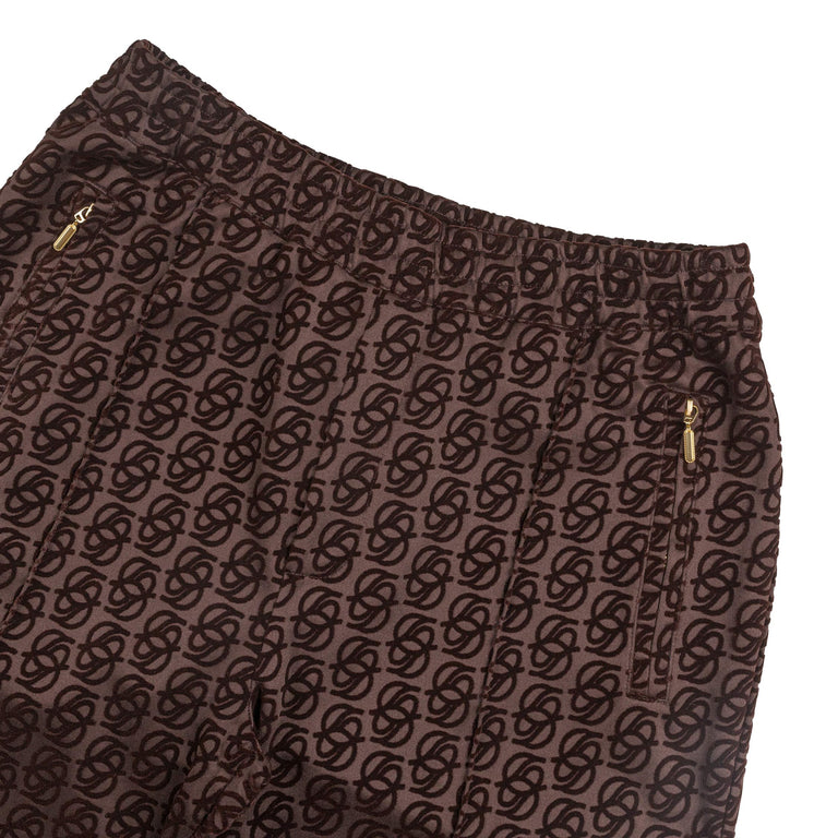 Drole de Monsieur La Track Pants Monogramme - S / Dark Brown - 2