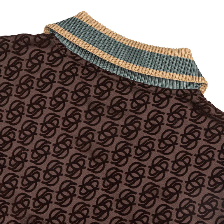 Drole de Monsieur La Track Jacket Monogramme - XL / Dark Brown - 3