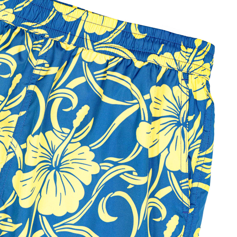 Drole de Monsieur Short Plage Hibiscus - L / Navy - 2