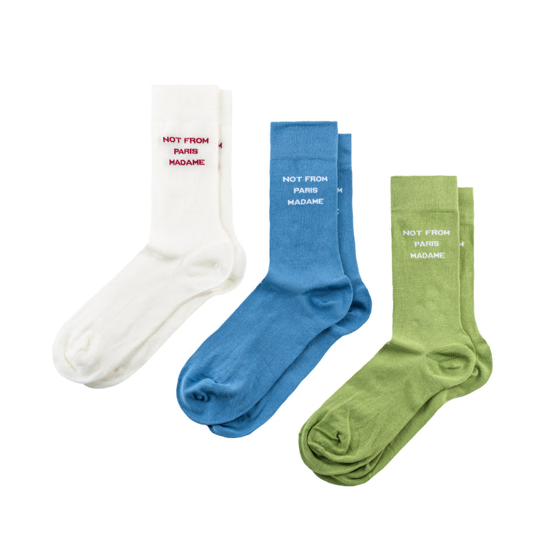 Drole de Monsieur	Le Pack De Chaussettes Slogan

