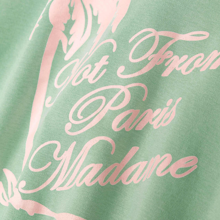 Drole de Monsieur	T-Shirt Slogan Palmiers - L / Water Green - 3