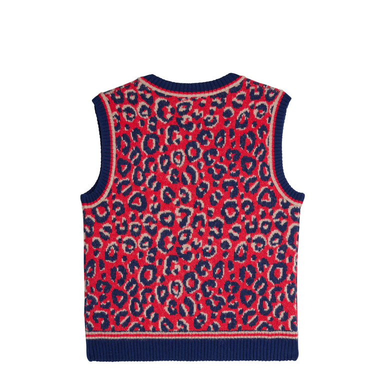 Adidas x Wales Bonner Knit Vest - S / Collegiate Navy / Magic Beige / Better Scarlet - 2