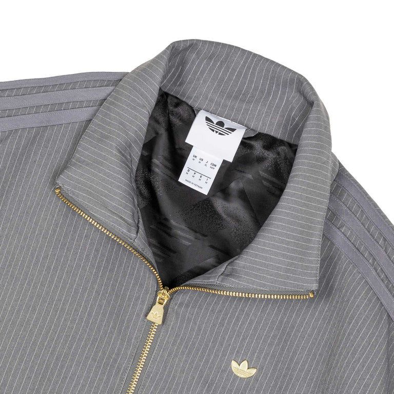 Adidas	Firebird Pinstripe Track Top - M / Grey Four - 2