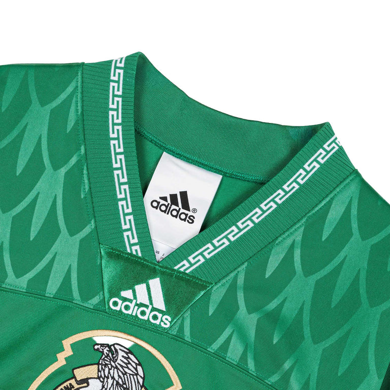 Adidas	Bringback Remixed Mexico Jersey - L / Bold Green / White / Better Scarlet - 3
