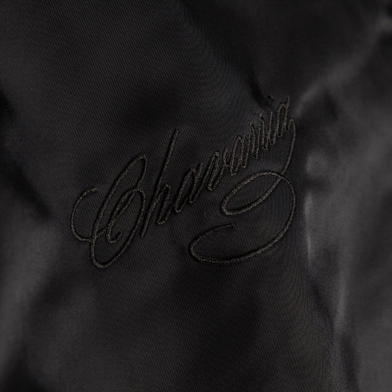 Adidas x Willy Chavarria Satin Bomber Jacket - L / Black - 5
