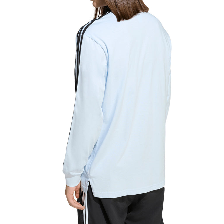 Adidas 3-Stripes Rugby Longsleeve Polo Shirt - XXL / Crystal Sky - 4