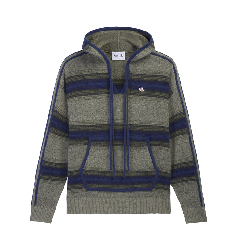 Adidas	x Clot By Edison Chen Baja Hoodie - M / Trace Khaki / Tech Indigo
