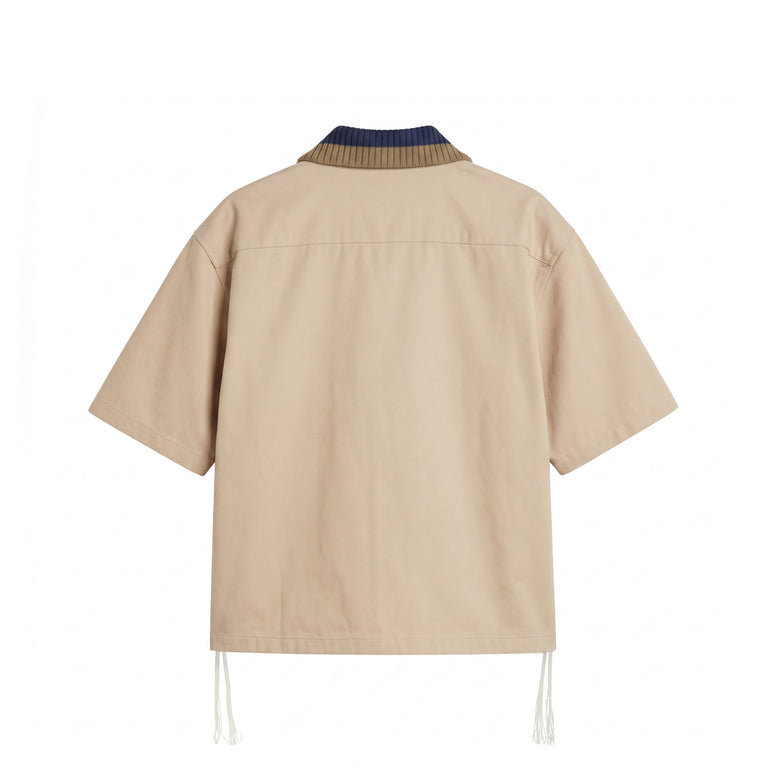 Adidas	x Clot By Edison Chen Refined Utility Guayabera Shirt - S / Warm Sandstone - 2