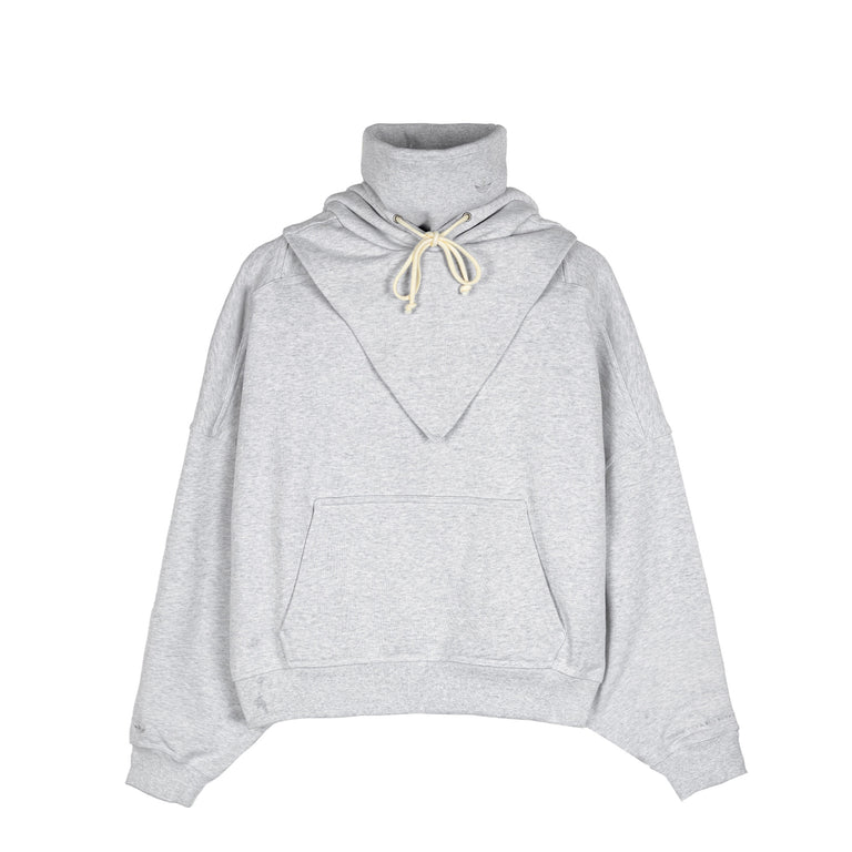 Adidas	x Bad Bunny Heavy Crew Neck & Hooded Balaclava Sweatshirt - L / Light Grey Heather - 1