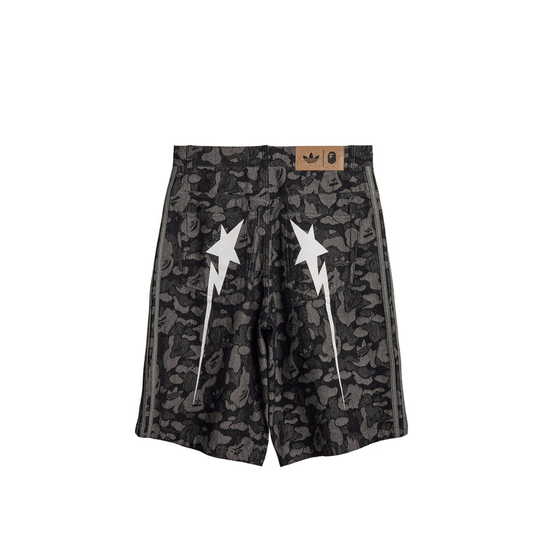 Adidas	x Bape Shark Denim Jorts - XXL / Black - 2