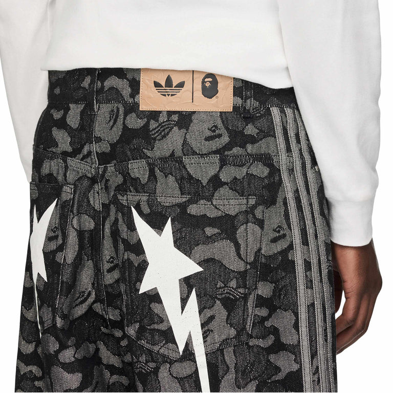Adidas	x Bape Shark Denim Jorts - XXL / Black - 4