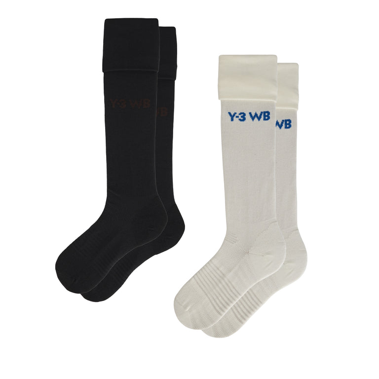 Adidas	x Wales Bonner x Y-3 Football Sock - L / Off White / Black

