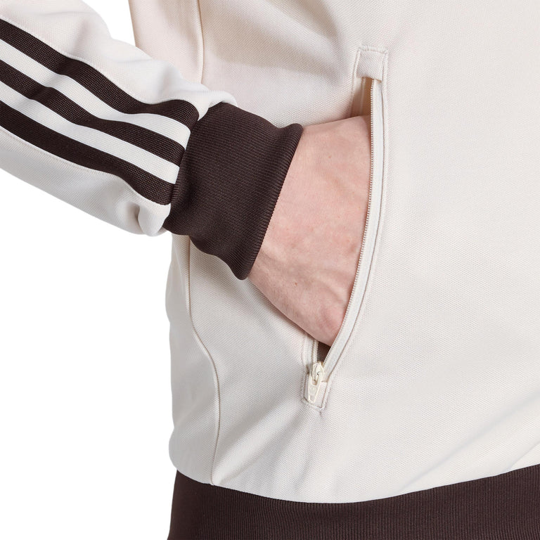 Adidas Beckenbauer Track Top - L / Wonder White / Aurora Coffee - 5