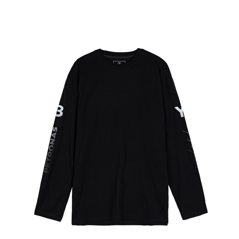 Adidas Y-3 x Mercedes-AMG PETRONAS F1 Team Chaos Logo Long Sleeve Tee - S / Black - 2