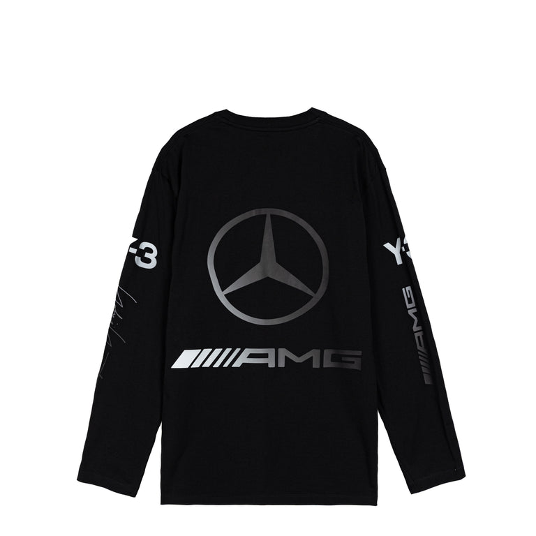 Adidas Y-3 x Mercedes-AMG PETRONAS F1 Team Chaos Logo Long Sleeve Tee - S / Black
