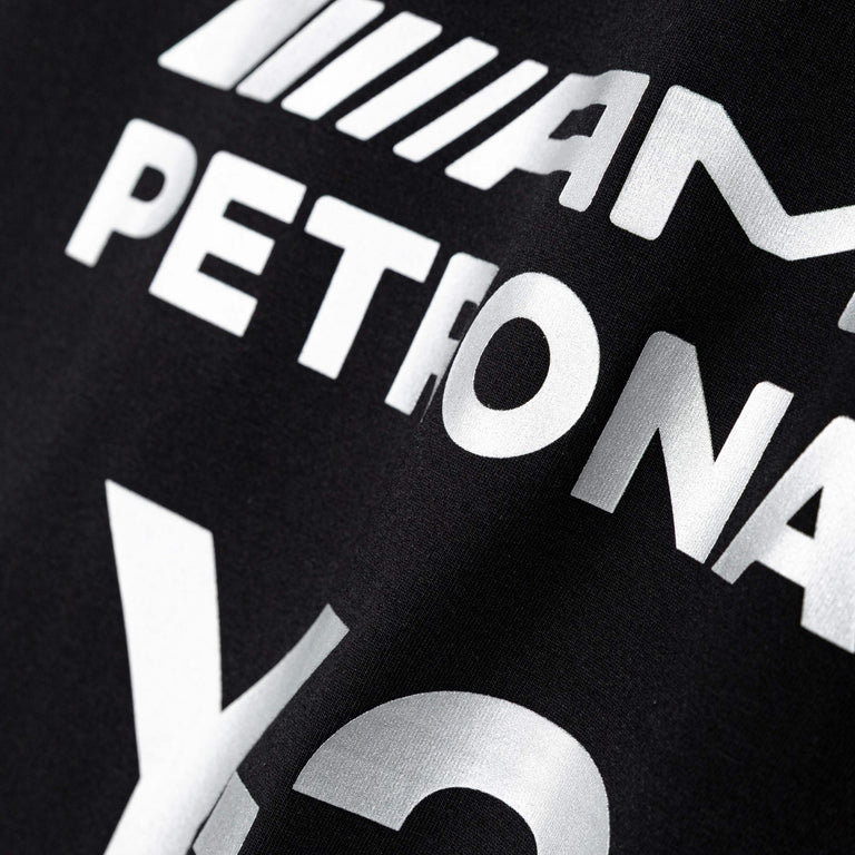 Adidas Y-3 x Mercedes-AMG PETRONAS F1 Team Logo Stack Short Sleeve Tee - L / Black - 5
