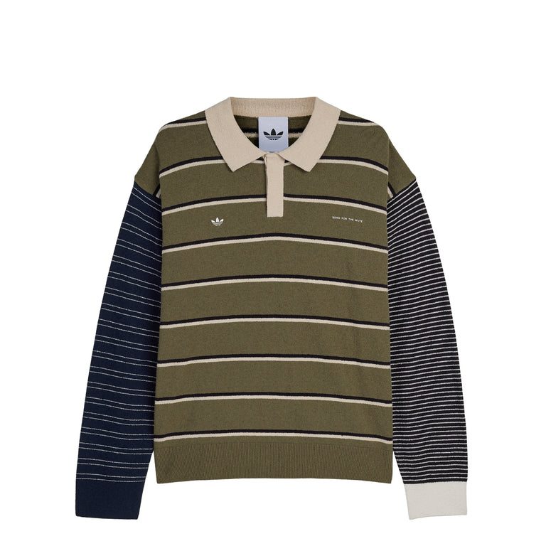 Adidas	x Song For The Mute M007 Long Sleeve Tee - L / Olive Strata / Alumina / Black
