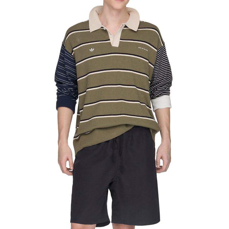 Adidas	x Song For The Mute M007 Long Sleeve Tee - L / Olive Strata / Alumina / Black - 4