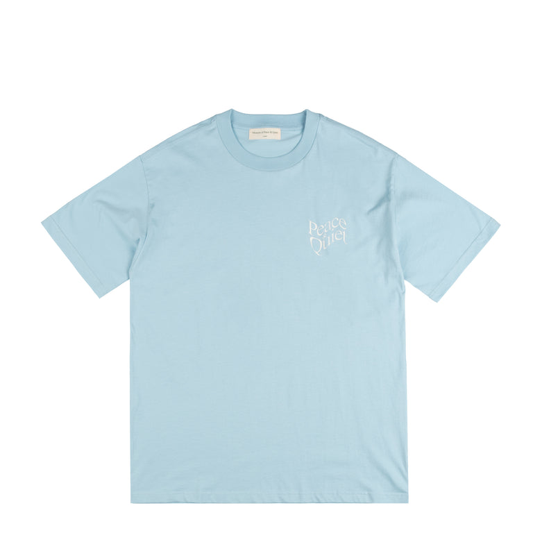 Museum of Peace & Quiet Wordmark T-Shirt - S / Blue - 1
