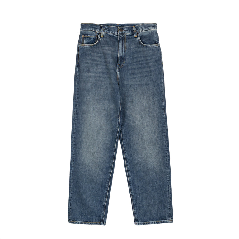 Carhartt WIP Aaron Pant - 32 / Blue / Dark Used Wash
