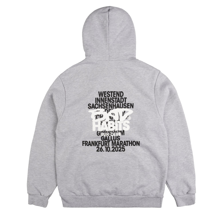 Bad Habits Frankfurt Marathon Hoodie - XXL / Grey - 1