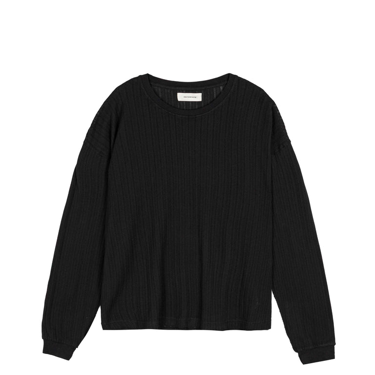 mfpen	Relaxed Longsleeve Tee - XL / Black Lace Stripe
