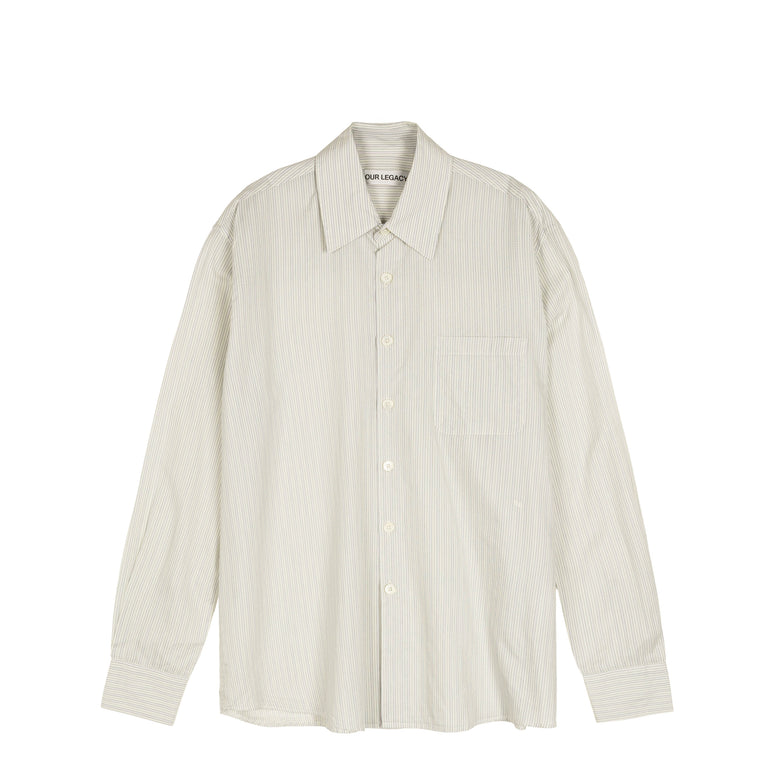 Our Legacy Above Shirt - 48 / Index Stripe Coolhread Cloth - 1