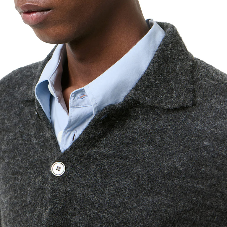 Our Legacy Evening Polo - 48 / Charcoal Melange Fuzzy Alpaca - 4