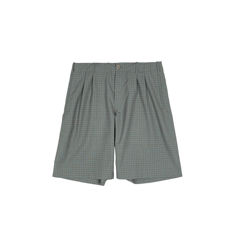 Our Legacy Ponte Shorts - 46 / Frosted Moss Check Nexwool
